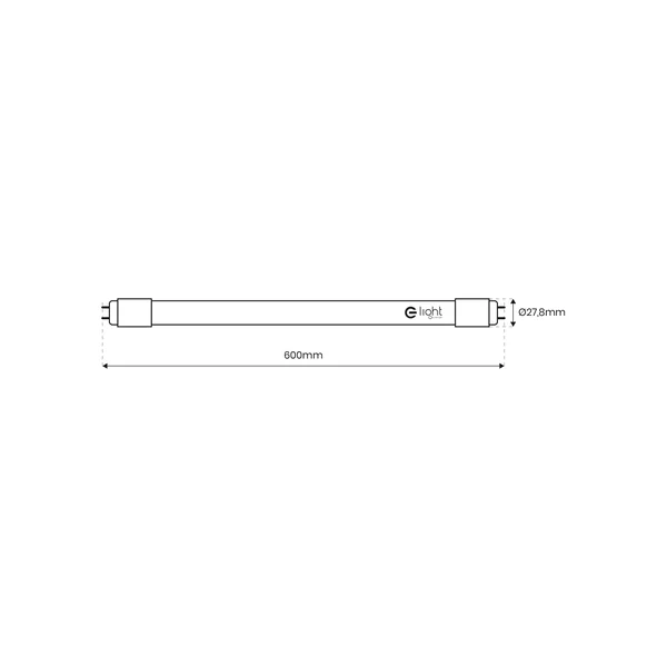 Milagro EK8239 LED луминесцентна лампа 9W 850lm 3000K 60см