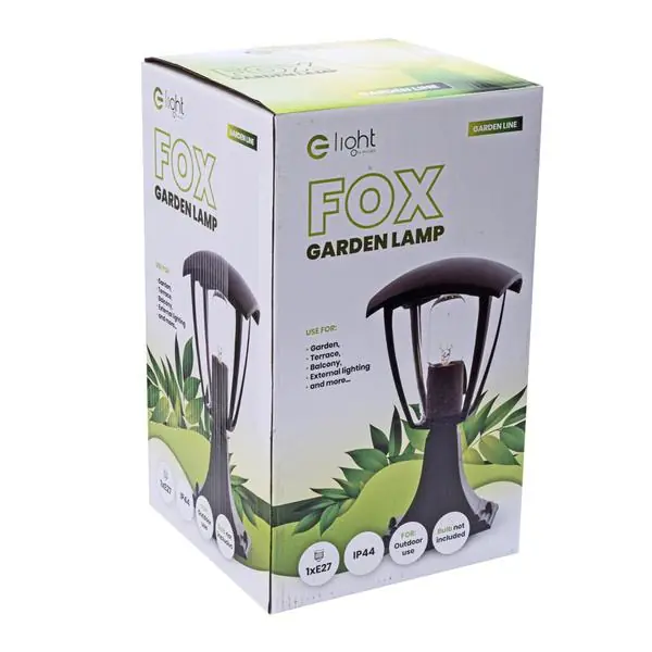 Milagro EKO3551 FOX BLACK 1xE27 малка градинска лампа