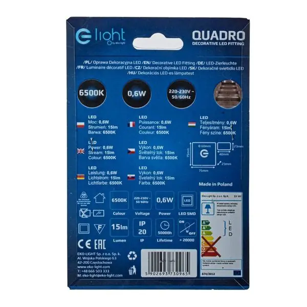 Milagro EKS0965 QUADRO Cold Color 6500K