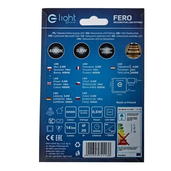 Milagro EKS1138 FERO Неутрален цвят 4000K