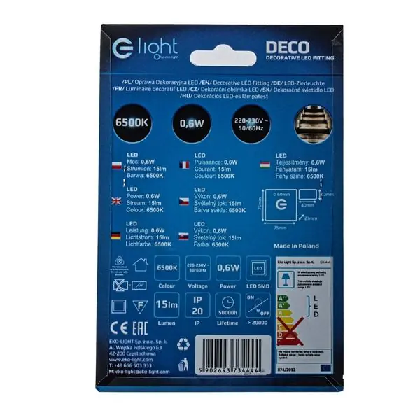 Milagro EKS4444 DECO Cold Color 6500K
