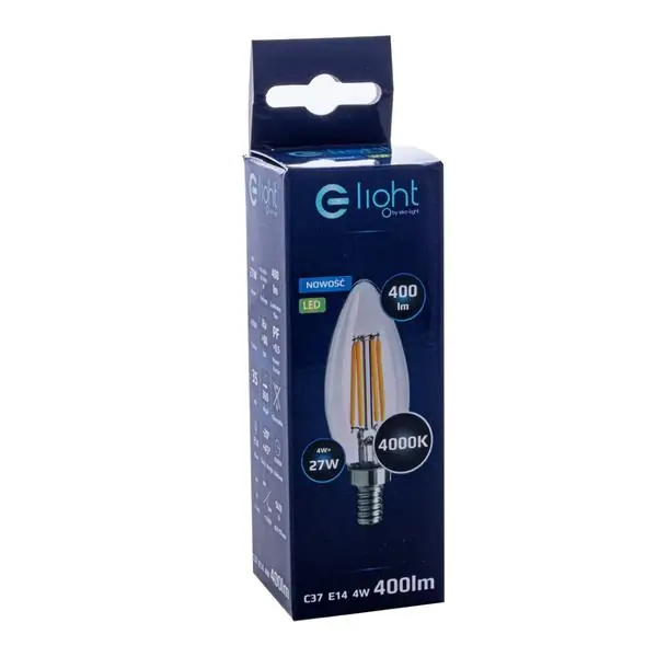 Milagro EKZF0964 4W LED крушка с нажежаема жичка  E14 4000K свещ