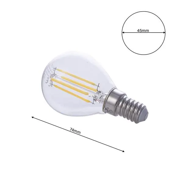 Milagro EKZF380 LED крушка с нажежаема жичка 4W G45 E14 4000K