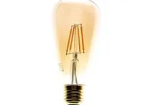 Milagro EKZF8017 LED крушка с нажежаема жичка 6W ST64 E27 2700K кехлибар