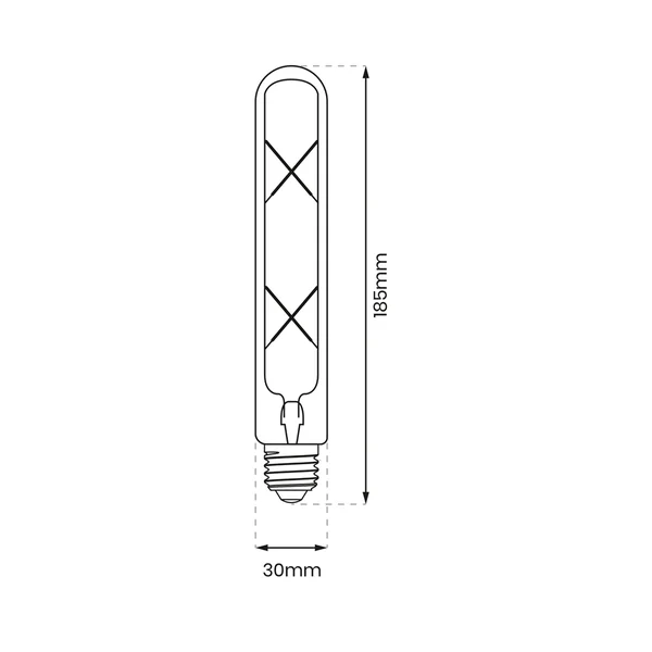Milagro EKZF8018 LED крушка с нажежаема жичка 4W T30 E27 2700K кехлибар