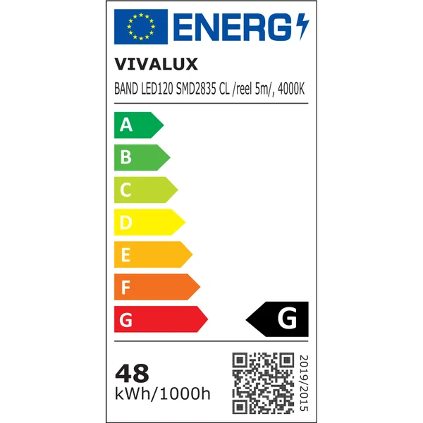 Vivalux VIV004442 LED лента BAND LED 120 SMD2835 4000K 5м