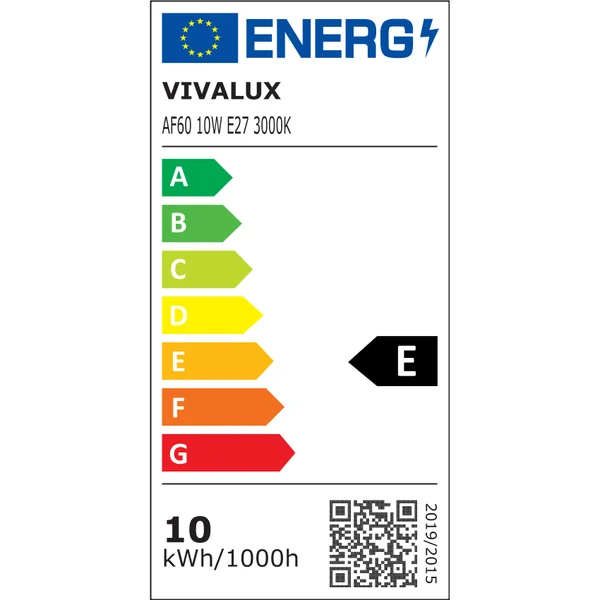 Vivalux VIV004175 LED филамент лампа FLICK LED AF60 10W 1200lm E27 3000K