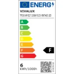 Vivalux VIV004181 LED филамент лампa FLICK VINTAGE LED TFD30 6W 530lm E27 2200K