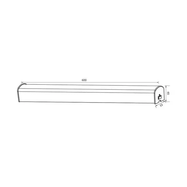 Vivalux VIV003956 LED тяло за баня VISTA LED 15W 4000K IP44