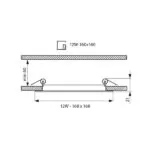 Vivalux VIV003392 LED панел GRID LED 12W 850lm бял 4000K
