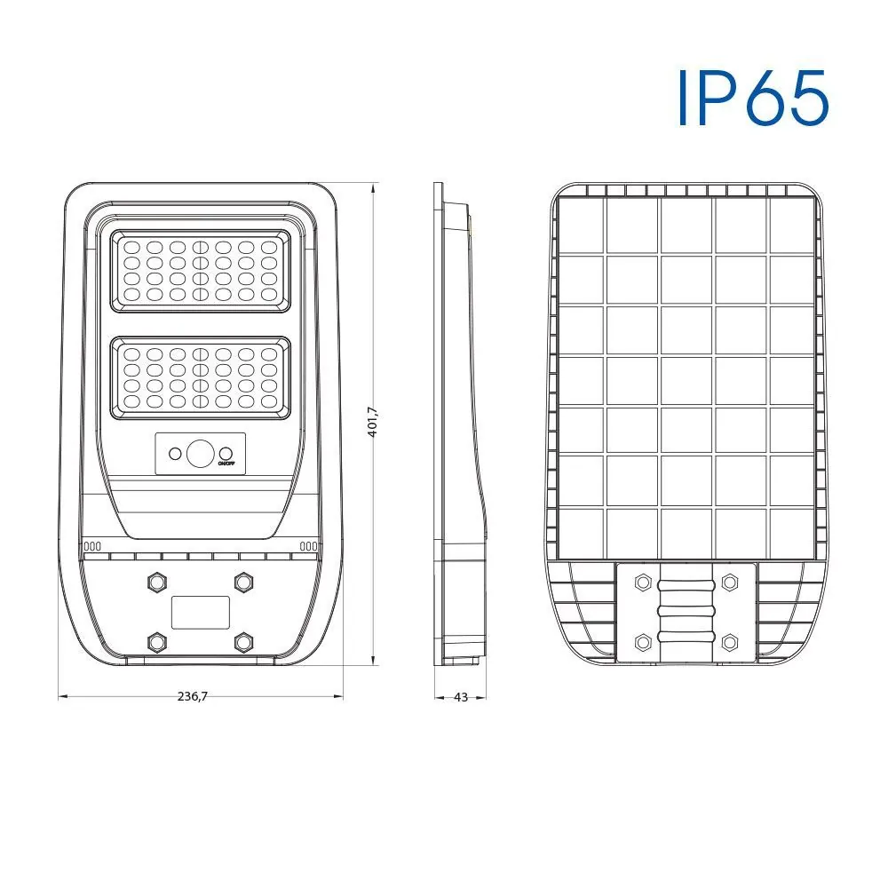 Vivalux VIV004895 Соларно LED осветително тяло REX SOLAR LED 50W 6400K IP65