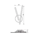 Vivalux VIV004403 LED осветително тяло за таван MATRIX LED 12W 4000K