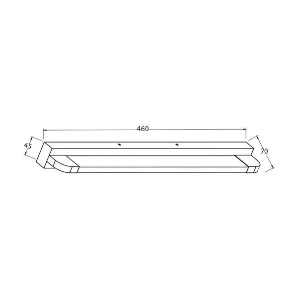Vivalux VIV004321 LED тяло за баня MODENA LED 9W 4000K хром