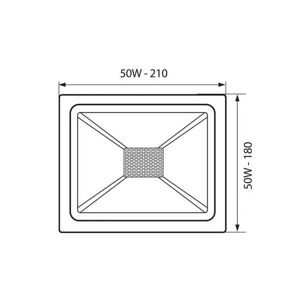 Vivalux VIV003972 LED прожектор TREND LED 50W бял 4000K
