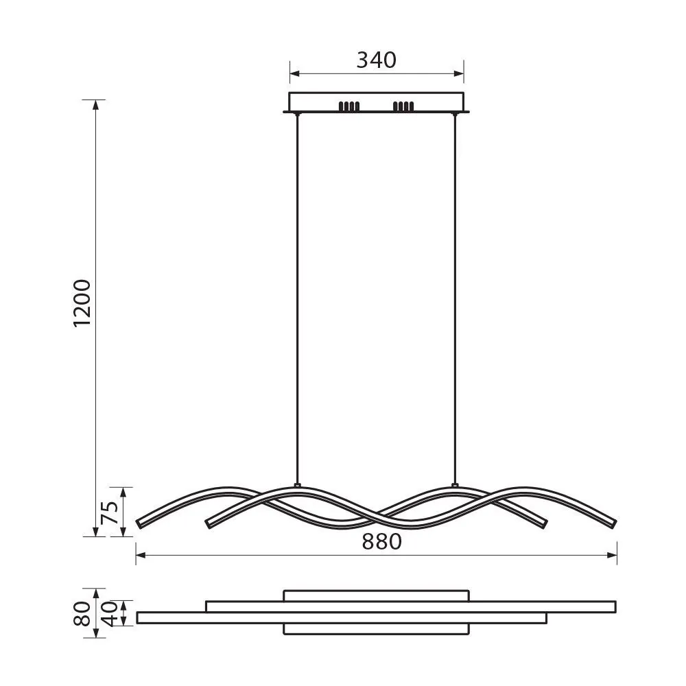 Vivalux VIV004866 LED полилей LOARA LED 27W бяло CCT-switch 3000-4000-6000K
