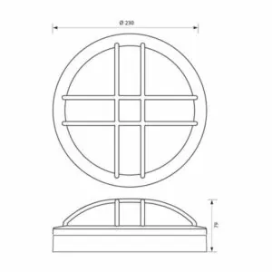 Vivalux VIV004746 LED плафониера MEZZO/X LED 18W черен 4000K IP65