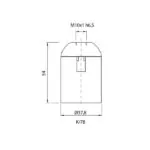 Vivalux VIV002709 Фасунга термопластична K/78/T210/B