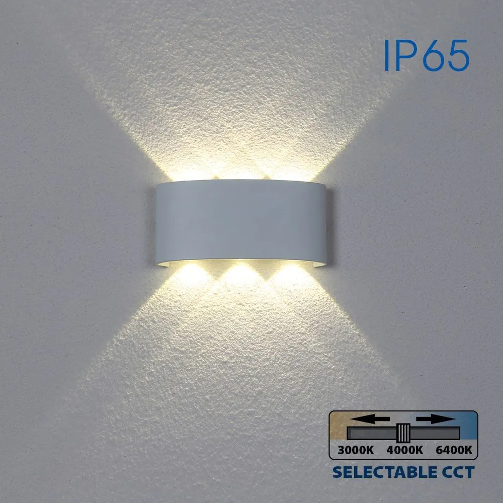 Vivalux VIV004821 LED осветително тяло ARUBA LED 6W бял CCT-switch 3000K-4000K-6400K IP65