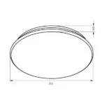 Vivalux VIV003919 Декоративна LED плафониера VALLETTA LED 24W 4000K