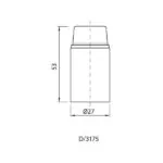 Vivalux VIV001592 Фасунга бакелитова D 3175 N E14 IP20 220V