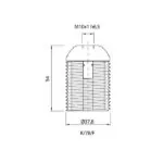 Vivalux VIV002711 Фасунга термопластична K/78/F/T210/N