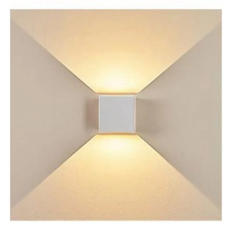Vivalux VIV004827 Фасадно осветително тяло STARK LED 2x3W SQ бял CCT-switch 3000K-4000K-6400K IP65