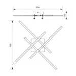 Vivalux VIV004407 LED осветително тяло за таван VECTOR LED 37W 4000K