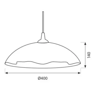 Vivalux VIV000698 Полилей FAZZOLETTO 51317 стационарен Ø400 мм