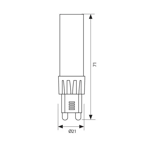 Vivalux VIV004237 LED лампа OTO LED 7W 700lm G9 3000K