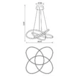 Vivalux VIV004867 LED полилей MAREA LED 60W черно CCT-switch 3000-4000-6000K