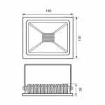 Vivalux VIV003608 LED прожектор TREND LED 30W бял 4000K