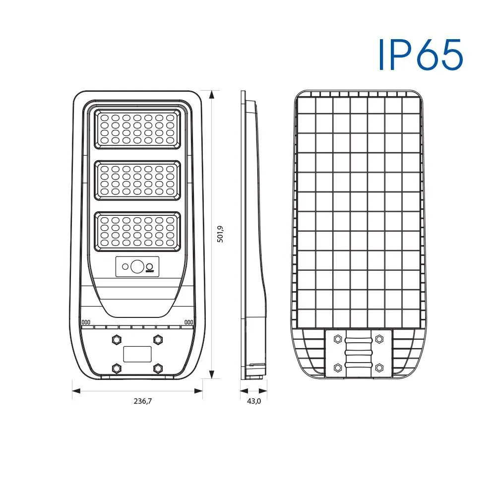 Vivalux VIV004986 Соларно LED осветително тяло REX SOLAR LED 100W 6400K IP65