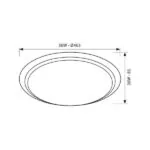 Vivalux VIV004162 Мултифункционална плафониера ATHENA LED 36W 3000-6400K