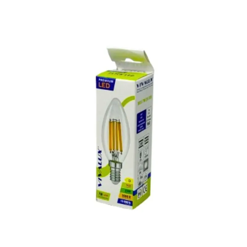 Vivalux VIV004965 LED филамент лампа FLICK LED PREMIUM BF35 7W 960lm E14 3000K