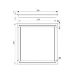 Vivalux VIV004115 Светеща LED рамка SOLO LED 40W 3600lm бяла 4000K