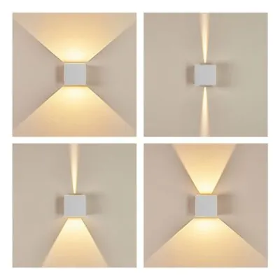 Vivalux VIV004827 Фасадно осветително тяло STARK LED 2x3W SQ бял CCT-switch 3000K-4000K-6400K IP65