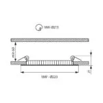 Vivalux VIV003390 LED панел ESTE LED 18W 1150lm бял 4000К