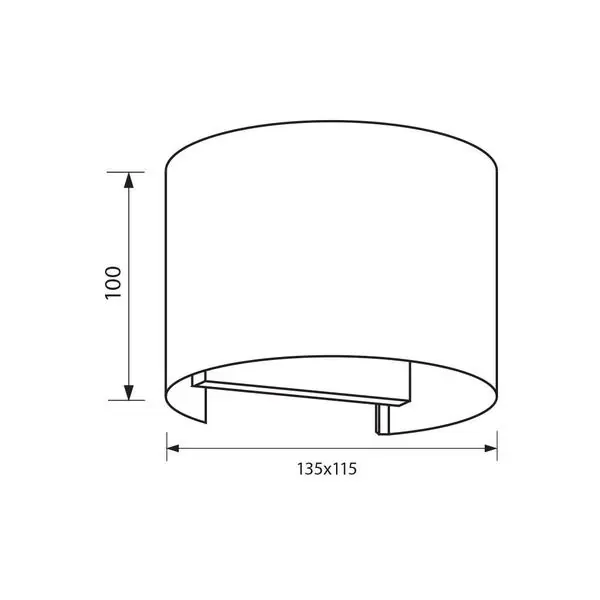 Vivalux VIV004624 Фасадно осветително тяло STARK LED 2x3W RD черен 4000K IP54