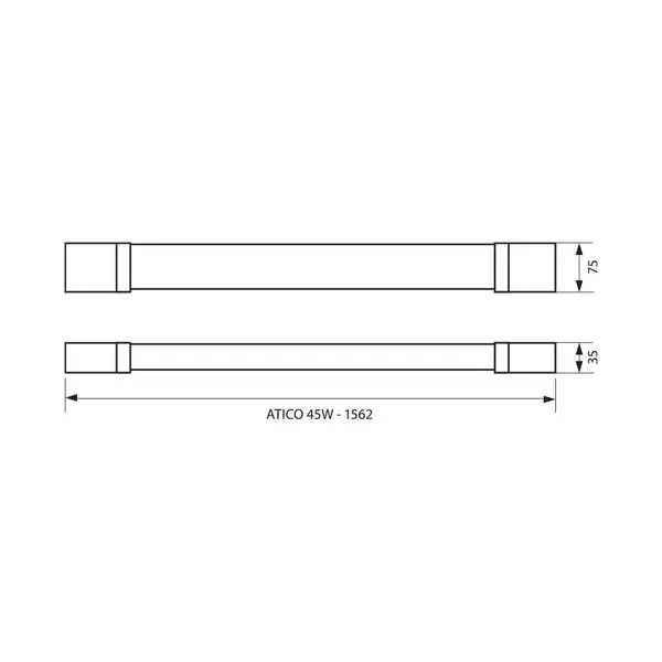 Vivalux VIV004019 LED осветително тяло ATICO LED 45W 1500 mm 4000K IP65