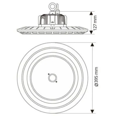 Vivalux VIV004156 Индустриално осветително тяло SCI-FI LED 200W 60D 5000-5500K IP65