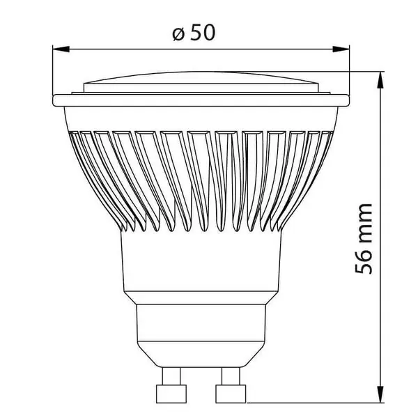Vivalux VIV004307 LED лампа FORCE LED PREMIUM JDR 10W 854lm GU10 4000К