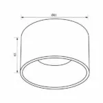 Vivalux VIV004699 Луна за вграждане POLLA SL513 G5.3 черен/злато