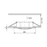 Vivalux VIV003859 Двуцветна луна за вграждане RILA SL515 сатениран никел/никел