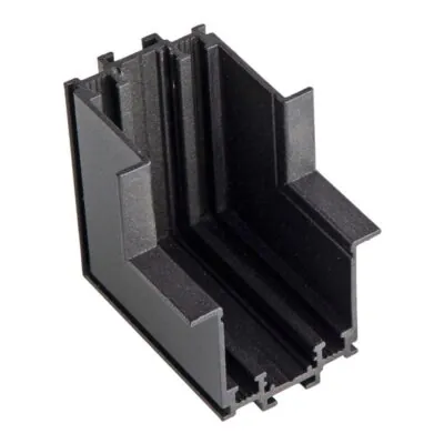 Vivalux VIV004944 SLIM25 Алуминиев конектор за вграждане стена-таван G-Track Черен