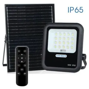 Vivalux VIV004891 LED прожектор със соларен панел HECTOR SOLAR LED 50W 6400K IP65