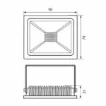 Vivalux VIV003603 LED прожектор TREND LED 10W черен 4000K
