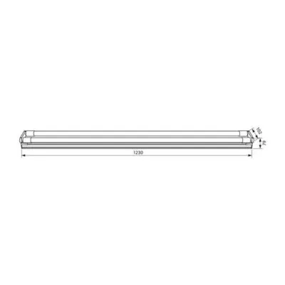 Vivalux VIV003810 LED осветително тяло POLO LED T8 2x18W 1200 mm 4000K
