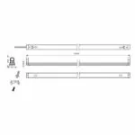 Vivalux VIV003545 LED осветително тяло GOLF LED T8 18W 4000K