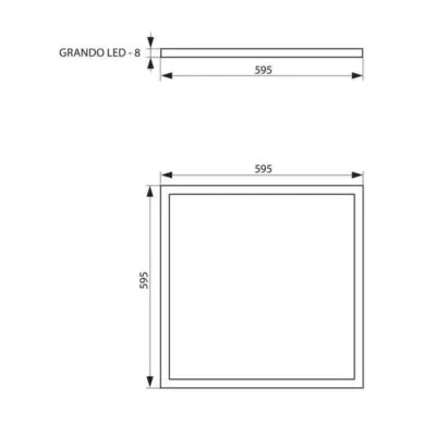 Vivalux VIV004584 LED панел GRANDO LED 40W 3200lm бял 6400K