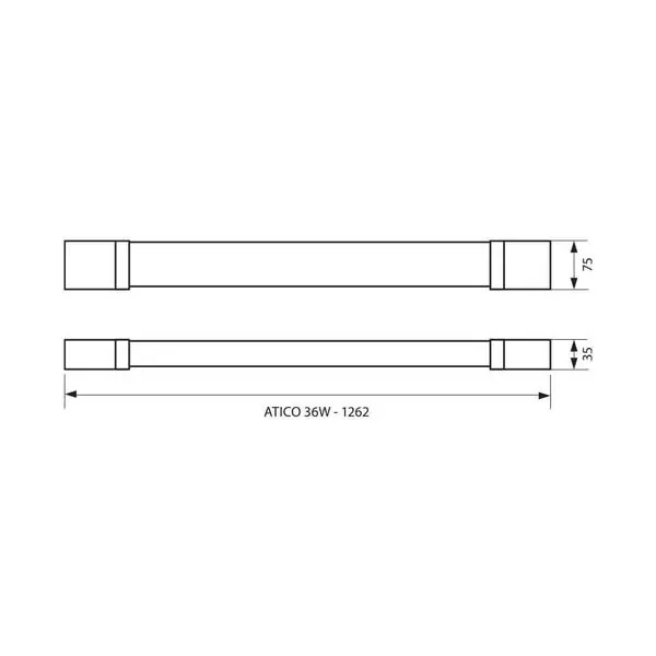 Vivalux VIV004018 LED осветително тяло ATICO LED 36W 1200 mm 4000K IP65